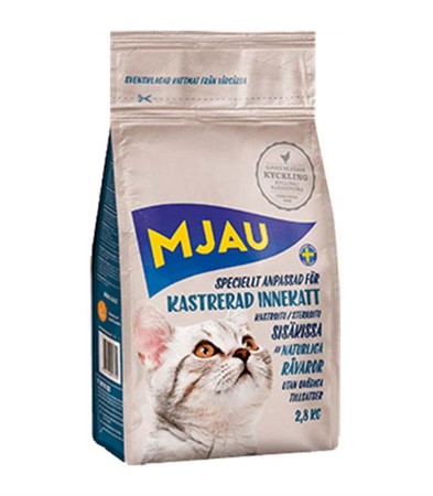 Mjau Kastrerad innekatt 2,8 kg